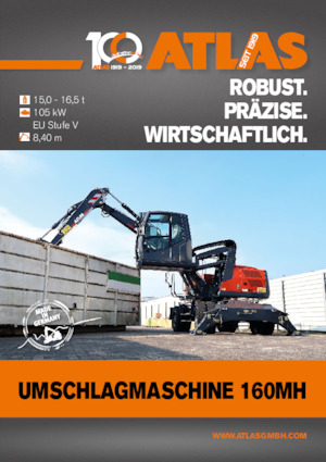 Mobiele graafmachines Atlas 160 MH