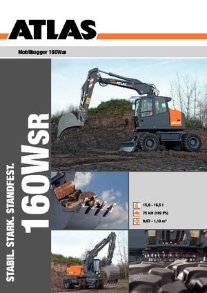 Mobiele graafmachines Atlas 160 W-SR