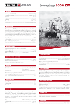 Mobiele graafmachines Atlas 1604 ZW