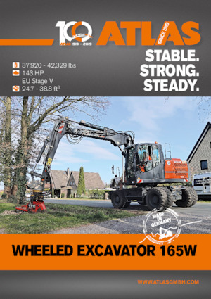 Mobiele graafmachines Atlas 165 W