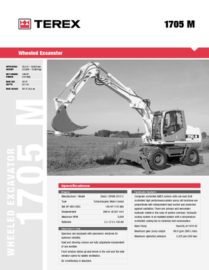 Mobiele graafmachines Atlas 1705 M