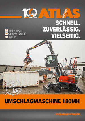 Mobiele graafmachines Atlas 180 MH