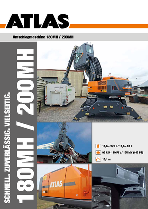 Mobiele graafmachines Atlas 200 MH