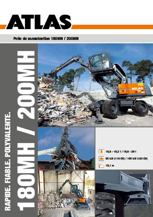 Mobiele graafmachines Atlas 200 MH