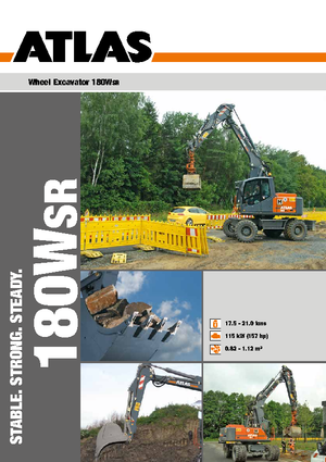 Mobiele graafmachines Atlas 180 W-SR