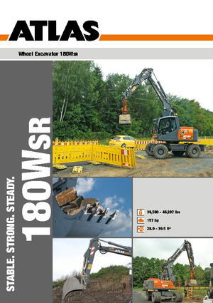 Mobiele graafmachines Atlas 180 W-SR
