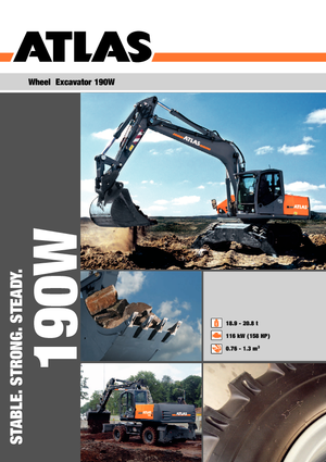 Mobiele graafmachines Atlas 190 W