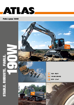 Mobiele graafmachines Atlas 190 W