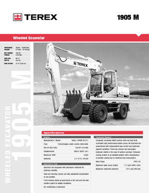 Mobiele graafmachines Atlas 1905 M - Ind.