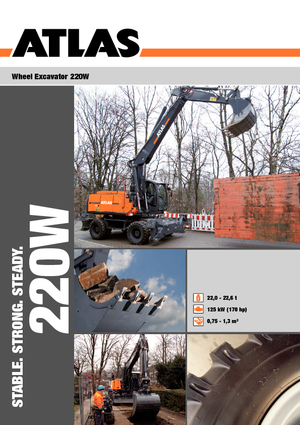 Mobiele graafmachines Atlas 220 W