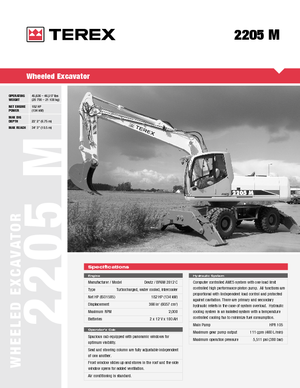 Mobiele graafmachines Atlas 2205 M