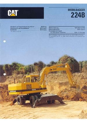 Mobiele graafmachines Caterpillar 224 B