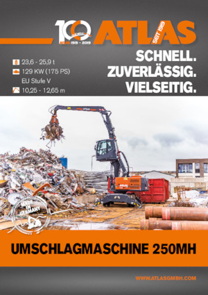 Mobiele graafmachines Atlas 250 MH