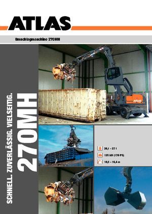 Mobiele graafmachines Atlas 270 MH