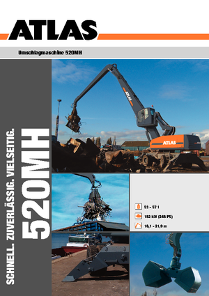 Mobiele graafmachines Atlas 520 MH