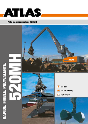 Mobiele graafmachines Atlas 520 MH