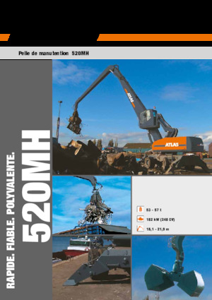 Mobiele graafmachines Atlas 520 MH