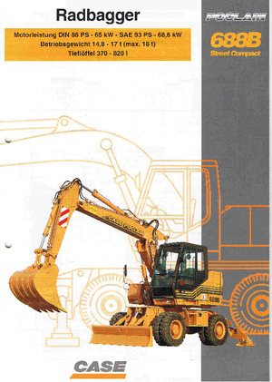 Mobiele graafmachines Case Poclain 688 B P2AL