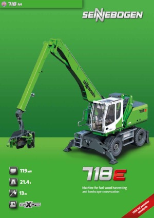 Graafmachines in overslaguitvoering Sennebogen 718M E