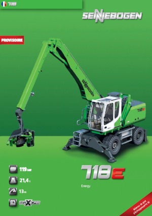 Graafmachines in overslaguitvoering Sennebogen 718M E