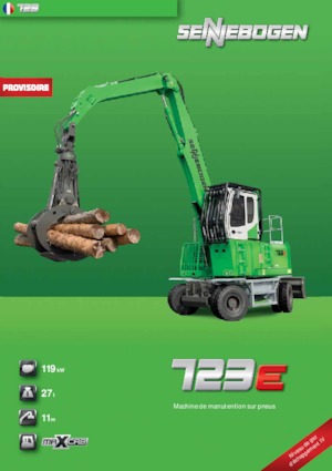 Graafmachines in overslaguitvoering Sennebogen 723M E