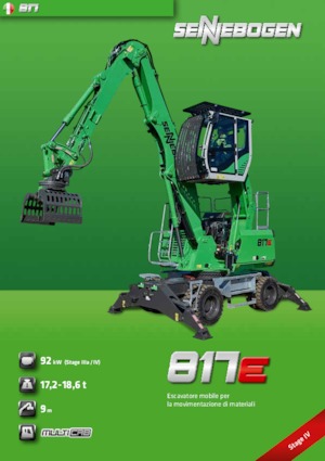 Graafmachines in overslaguitvoering Sennebogen 817M E