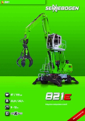 Graafmachines in overslaguitvoering Sennebogen 821M E