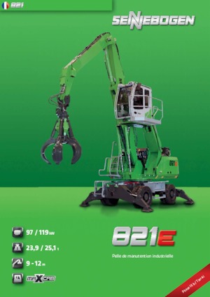 Graafmachines in overslaguitvoering Sennebogen 821M E