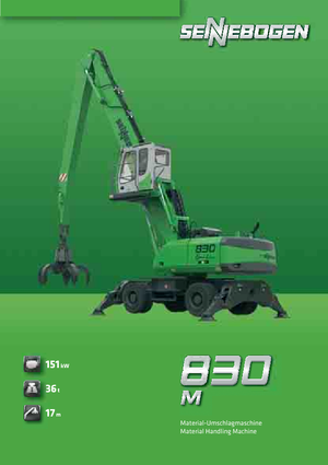 Mobiele graafmachines Sennebogen 830 M