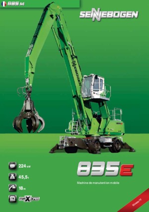 Graafmachines in overslaguitvoering Sennebogen 835M E