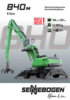 Mobiele graafmachines Sennebogen 840 M