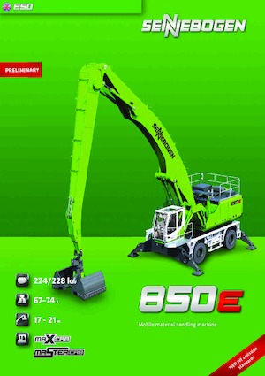 Mobiele graafmachines Sennebogen 850 M