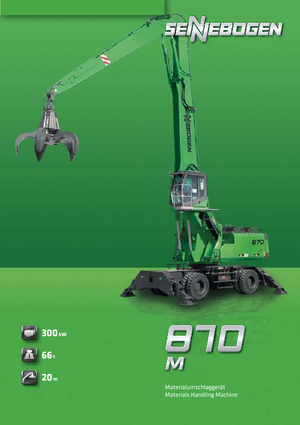 Mobiele graafmachines Sennebogen 870 M
