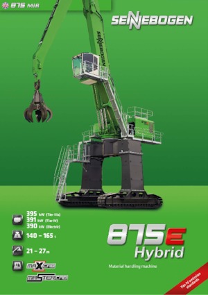 Graafmachines in overslaguitvoering Sennebogen 875 M