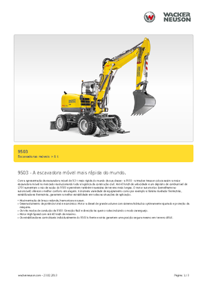 Mobiele graafmachines Neuson 9503
