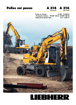 Mobiele graafmachines Liebherr A 314 Litronic