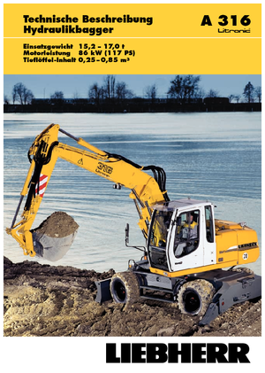 Mobiele graafmachines Liebherr A 316 Litronic