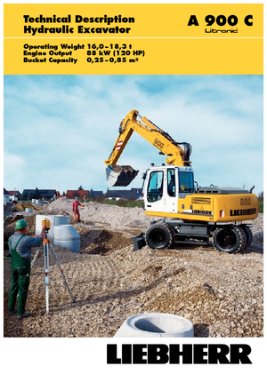 Mobiele graafmachines Liebherr A 900 C Litronic