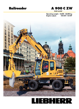 Mobiele graafmachines Liebherr A 900 C ZW Litronic