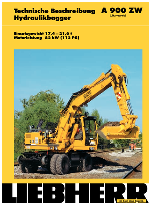 Mobiele graafmachines Liebherr A 900 ZW Litronic