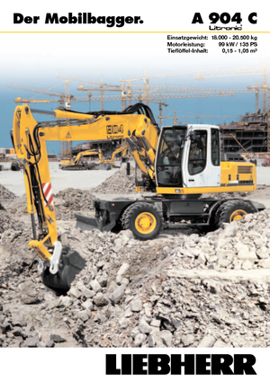 Mobiele graafmachines Liebherr A 904 C Litronic