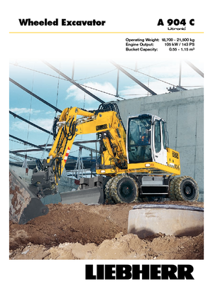 Mobiele graafmachines Liebherr A 904 C Litronic