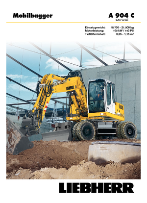 Mobiele graafmachines Liebherr A 904 C Litronic