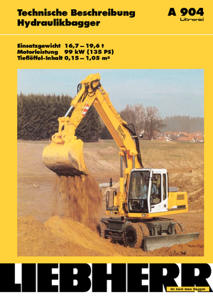 Mobiele graafmachines Liebherr A 904 Litronic