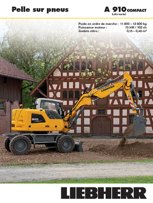 Mobiele graafmachines Liebherr A 910 Compact Litronic