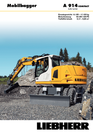Mobiele graafmachines Liebherr A 914 Compact Litronic