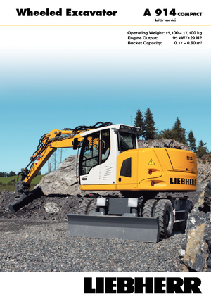 Mobiele graafmachines Liebherr A 914 Compact Litronic