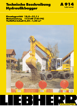 Mobiele graafmachines Liebherr A 914 Litronic