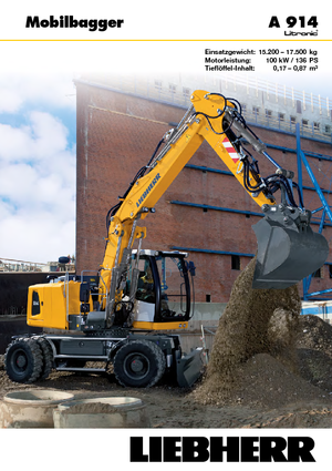 Mobiele graafmachines Liebherr A 914 Litronic