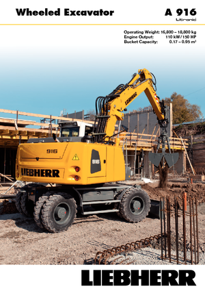 Mobiele graafmachines Liebherr A 916 Litronic